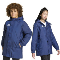 adidas Entrada 26 Stadium Kids Jacket Dark Blue White