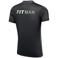 Fitman Buitensporten Trainingsshirt Senioren Zwart