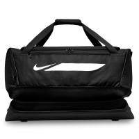Nike Academy Team F26 Voetbaltas Large Schoenenvak Zwart Wit
