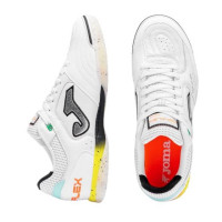 Joma Top Flex Indoor Football Boots (IN) White Yellow Orange Turquoise