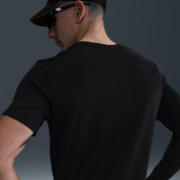 Nike Miler Breathe Trainingsshirt Zwart Zilver