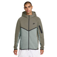 Nike Tech Fleece Sportswear Trainingspak Grijsgroen Lichtgrijs Zwart