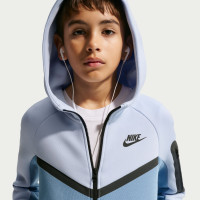 Nike Tech Fleece Sportswear Tracksuit Kids Light Blue Dark Blue Black