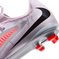 Nike Phantom 6 Low Alèxia Putellas Academy Gras / Kunstgras Voetbalschoenen (MG) Kids Lichtpaars Felrood Zilver