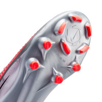 Nike Phantom 6 Low Alèxia Putellas Academy Gras / Kunstgras Voetbalschoenen (MG) Kids Lichtpaars Felrood Zilver