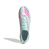 adidas F50 Messi Elite Gras Football Boots (FG) White Turquoise Pink