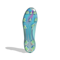 adidas F50 Messi Elite Gras Football Boots (FG) White Turquoise Pink