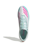 adidas F50 Messi Pro Gras Football Boots (FG) White Turquoise Pink