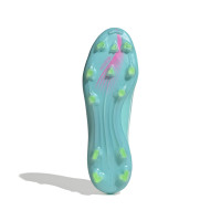 adidas F50 Messi Pro Gras Football Boots (FG) White Turquoise Pink