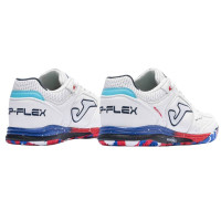 Joma Top Flex Rebound Zaalvoetbalschoenen (IN) Wit Blauw Rood Felblauw