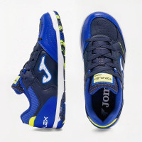 Joma Top Flex Indoor Football Boots (IN) Kids Dark Blue Yellow