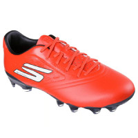 Skechers Razor 1.5 Academy Gras Voetbalschoenen (FG) Rood Zwart Wit