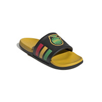 adidas Adilette Jamaica Slides Black Yellow Red