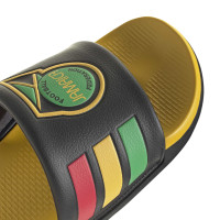 adidas Adilette Jamaica Slides Black Yellow Red