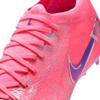 Nike Zoom Mercurial Vapor 16 Vinicius Júnior Pro Gras Voetbalschoenen (FG) Kids Felroze Paars Zilver