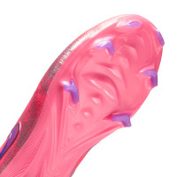Nike Zoom Mercurial Vapor 16 Vinicius Júnior Pro Gras Voetbalschoenen (FG) Kids Felroze Paars Zilver