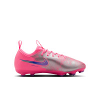 Nike Zoom Mercurial Vapor 16 Vinicius Júnior Academy Gras / Kunstgras Voetbalschoenen (MG) Kids Felroze Paars