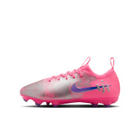 Nike Zoom Mercurial Vapor 16 Vinicius Júnior Academy Gras / Kunstgras Voetbalschoenen (MG) Kids Felroze Paars