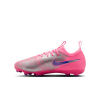 Nike Zoom Mercurial Vapor 16 Vinicius Júnior Academy Gras / Kunstgras Voetbalschoenen (MG) Kids Felroze Paars