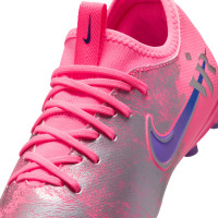 Nike Zoom Mercurial Vapor 16 Vinicius Júnior Academy Gras / Kunstgras Voetbalschoenen (MG) Kids Felroze Paars