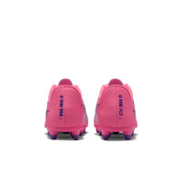 Nike Zoom Mercurial Vapor 16 Vinicius Júnior Club Gras / Kunstgras Voetbalschoenen (MG) Kids Felroze Paars Zilver