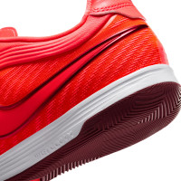 Nike Tiempo Reactgato Zaalvoetbalschoenen (IN) Felrood Oranje Bordeauxrood