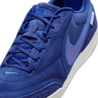 Nike Tiempo Streetgato Premium Straatvoetbalschoenen Blauw Paarsblauw Lichtblauw