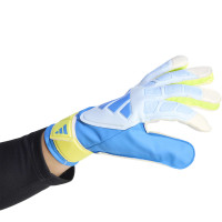 adidas Predator Training Goalkeeper Gloves Blue Light Blue Neon Yellow