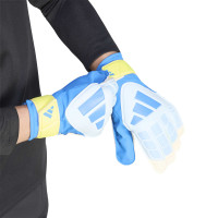 adidas Predator Training Goalkeeper Gloves Blue Light Blue Neon Yellow