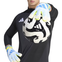 adidas Predator Training Goalkeeper Gloves Blue Light Blue Neon Yellow