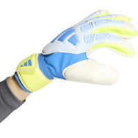 adidas Predator Match Fingersave Keepershandschoenen Kids Lichtblauw Blauw Neongeel