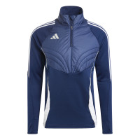 adidas Tiro 24 Winterized Trainingstrui 1/4-Zip Donkerblauw Wit