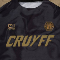 Cruyff Defense T-Shirt Kids Black Gold