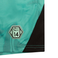 Cruyff Defense Kids Short Turquoise Black