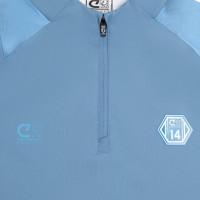 Cruyff Defense Tracksuit 1/4-Zip Kids Blue Light Blue