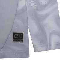 Cruyff Defense Training sweater 1/4-Zip Kids Light Grey Black Light Blue