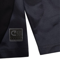 Cruyff Defense Training sweater 1/4-Zip Kids Black Dark Grey Gold
