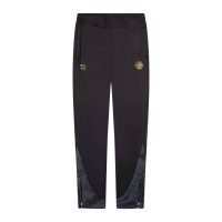 Cruyff Defense Tracksuit 1/4-Zip Kids Black Dark Grey Gold