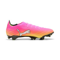 PUMA Ultra 6 Ultimate Carbon Gras Voetbalschoenen (FG) Felroze Blauw Geel