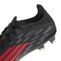 adidas F50 Pro Gras Football Boots (FG) Black Red Dark Grey