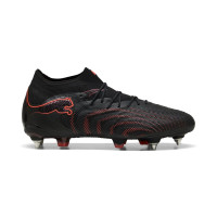 PUMA Future 9 Ultimate Gazon Naturel Artificiel Chaussures de Foot (MG) Noir Rouge