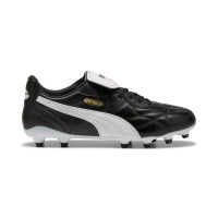 PUMA King Top Gazon Naturel Artificiel Chaussures de Foot (MG) Noir Doré Blanc