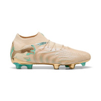 PUMA Future 9 Ultimate CNY Gras Voetbalschoenen (FG) Creamy Vanilla Goud Groen