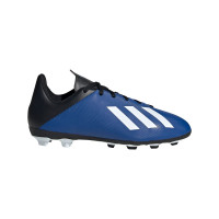 adidas X 19.4 Gras / Kunstgras Voetbalschoenen (FxG) Kids Blauw Wit Zwart