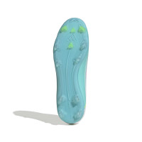 adidas F50 Messi League Grass/Artificial Grass Football Boots (MG) White Turquoise Pink