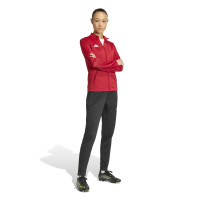 adidas Entrada 26 Trainingspak Full-Zip Dames Rood Zwart