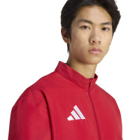 adidas Entrada 26 Presentatie Trainingsjack Rood Wit