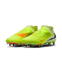 Nike Phantom 6 High Elite Iron Stud Football Boots (SG) Pro Player Yellow Orange Black