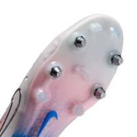 Nike Tiempo Legend 10 Elite Iron Stud Football Boots (SG) Pro Player Grey Blue Pink