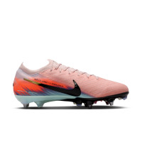 Nike Zoom Mercurial Vapor 16 Elite Iron Stud Football Boots (SG) Pro Player Pink Blue Turquoise